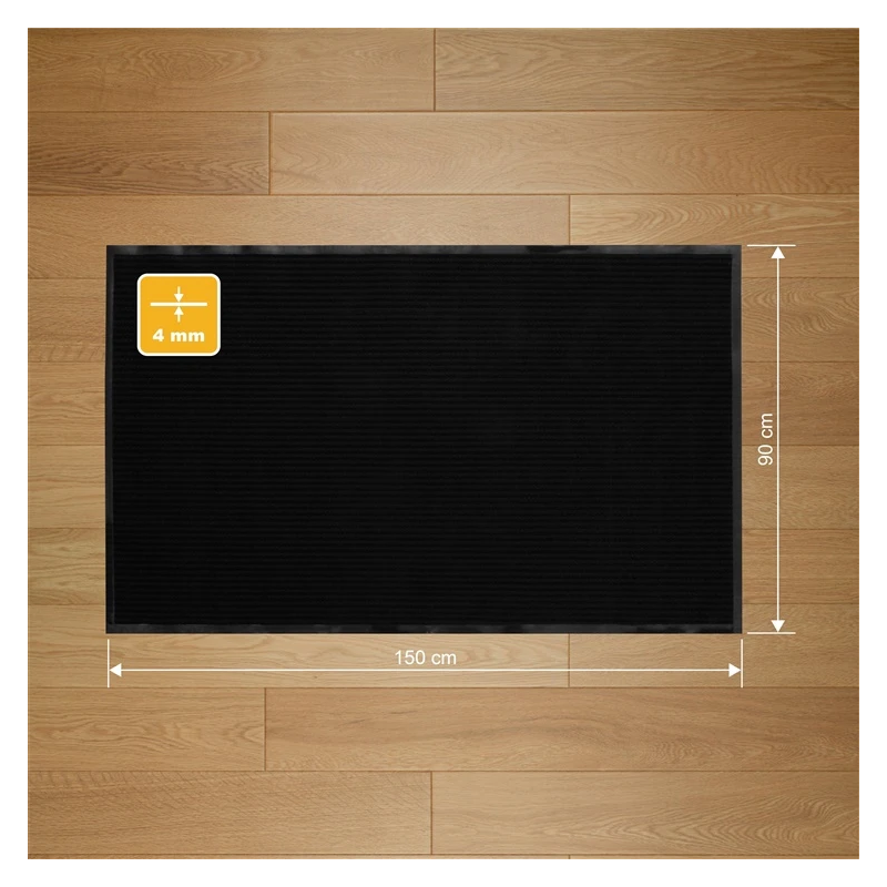 Kājslauķis sphinx 380 6008 90x150 melns