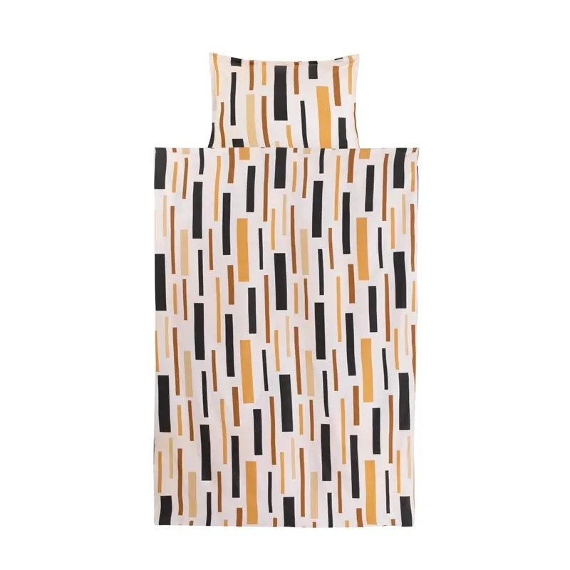 Комплект постельного белья Okko CD018, коричневый цв.-белый цв., 140 x 200 cm