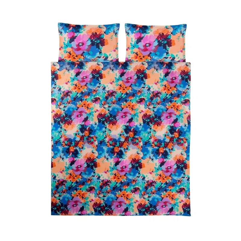 Комплект постельного белья Okko FLOWER2, многоцветный, 200 x 220 cm