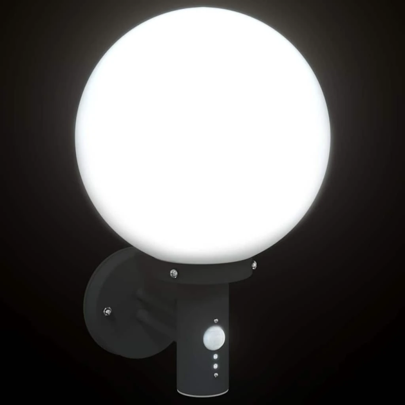 vidaXL Āra sienas gaisma Melna 28 x 25 x 38 cm