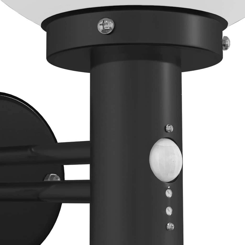 vidaXL Āra sienas gaisma Melna 28 x 25 x 38 cm