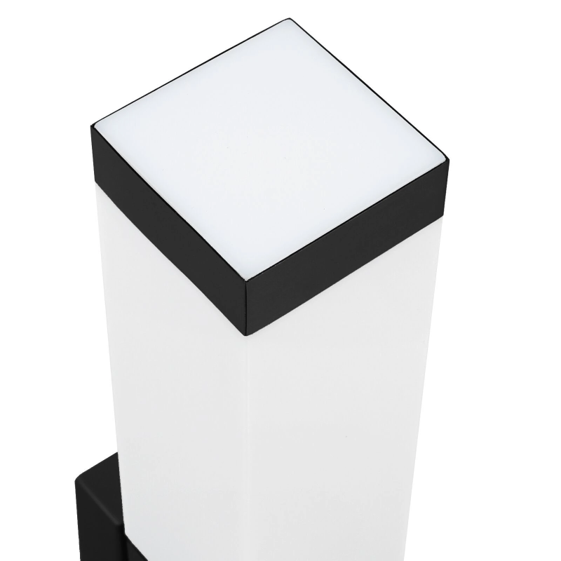 vidaXL Āra sienas gaisma 2 pcs Melna 10.5 x 6 x 33 cm