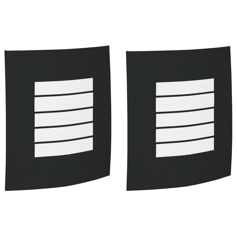 vidaXL Āra sienas gaisma 2 pcs Melna 23.5 x 9 x 26 cm