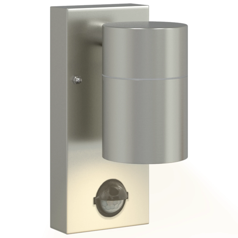 vidaXL Āra sienas gaisma Sudraba 6,5 x 10,5 x 16 cm