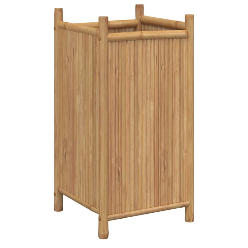 vidaXL puķu kaste, 40x40x80 cm, bambuss