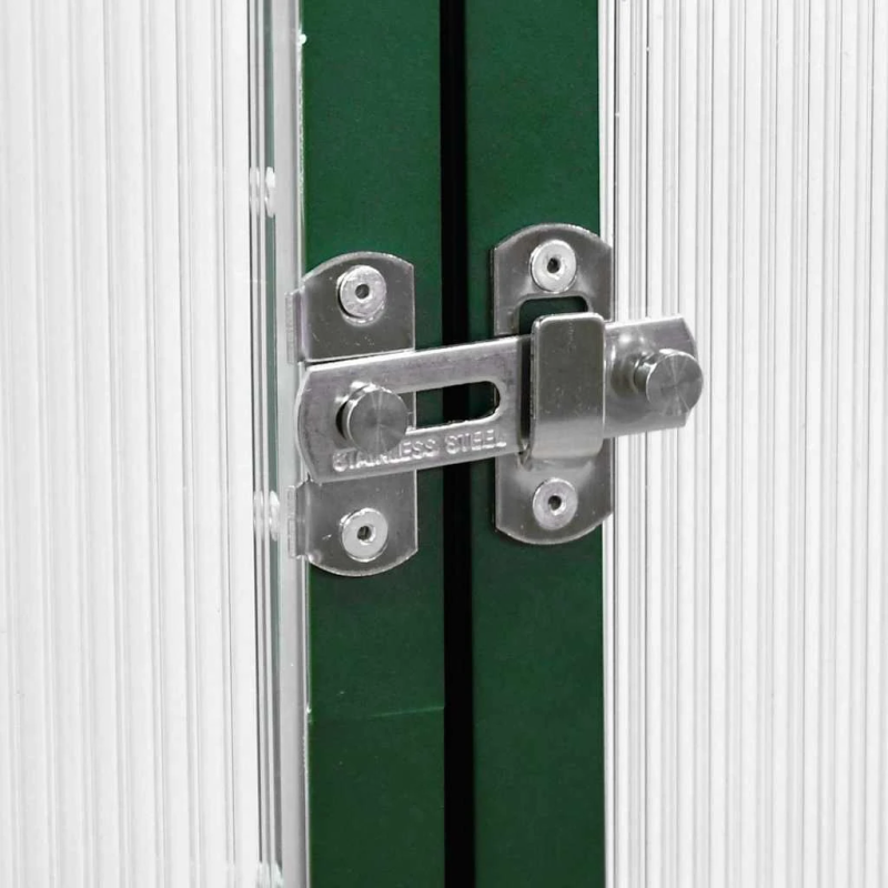 vidaXL siltumnīca ar pamatnes rāmi, zaļš, 224x169x202 cm, alumīnijs