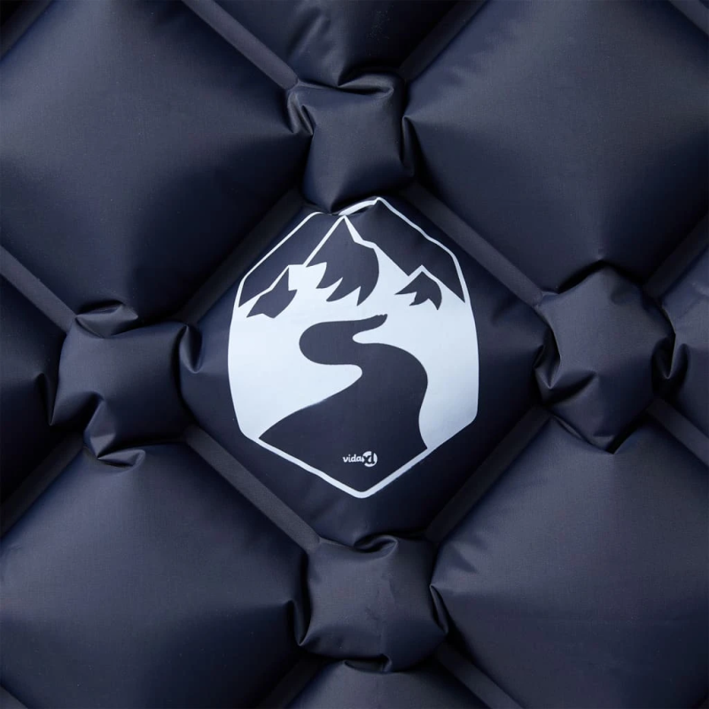 vidaXL piepūšams kempinga matracis, 190x58x6 cm, pelēks