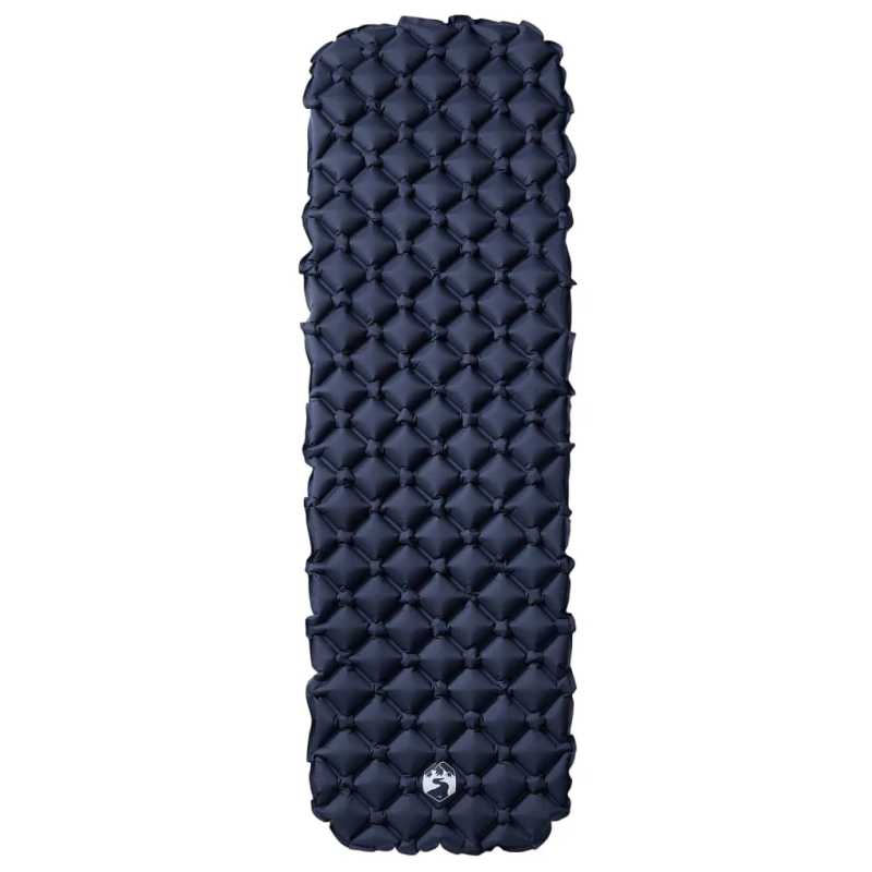 vidaXL piepūšams kempinga matracis, 190x58x6 cm, pelēks