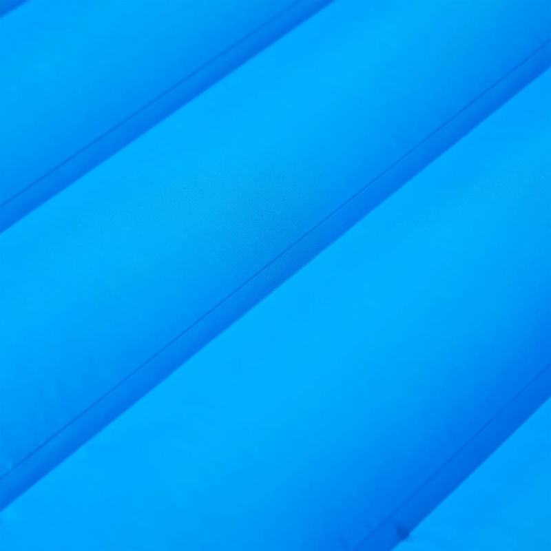 vidaXL pašpiepūšams kempinga matracis, spilvens, vienvietīgs, zils