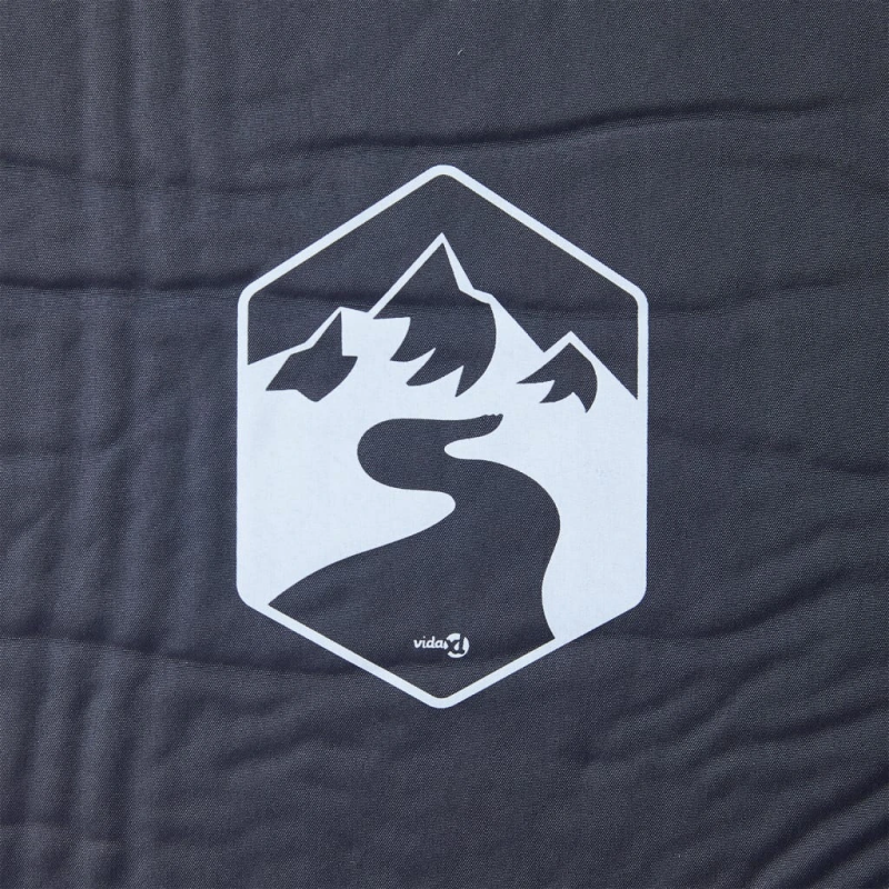 vidaXL pašpiepūšams kempinga matracis, spilvens, vienvietīgs, pelēks