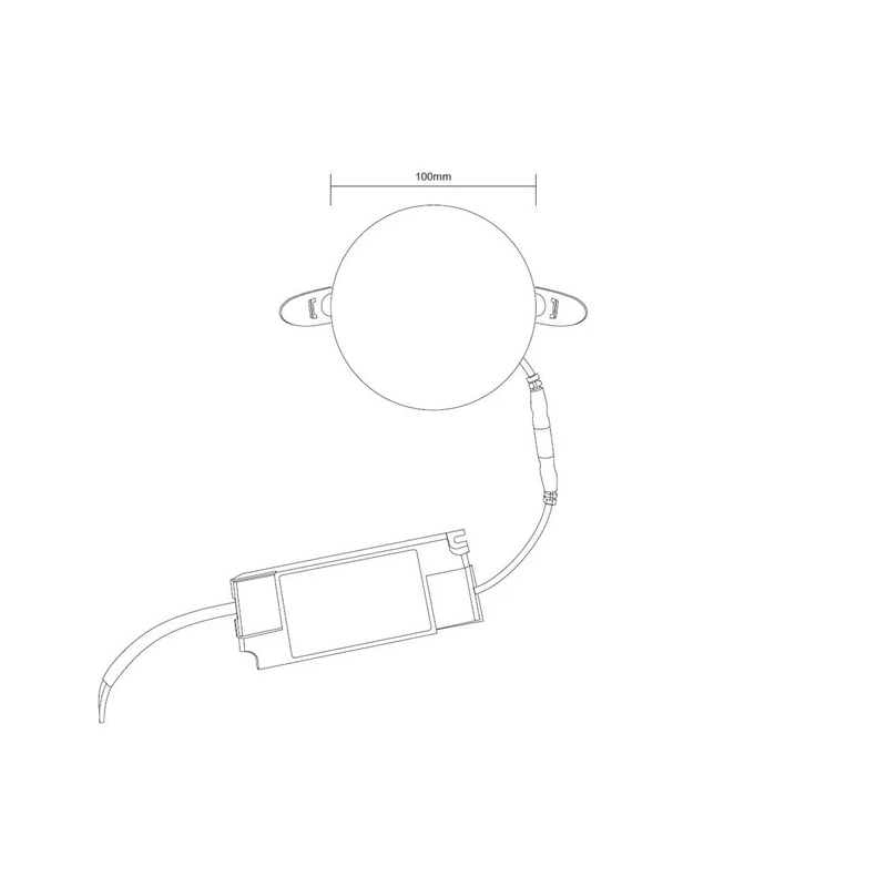 Led gaismeklis ieb frameless 10wapaļa