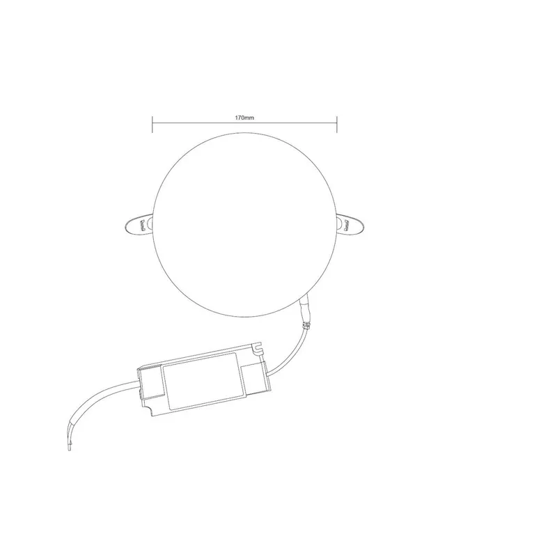 Lampa padziļinājums Domoletti Frameless, 4000°K, LED, balta krās.