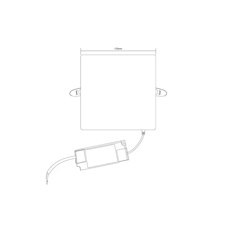 Lampa padziļinājums Domoletti Frameless, 4000°K, LED, balta krās.