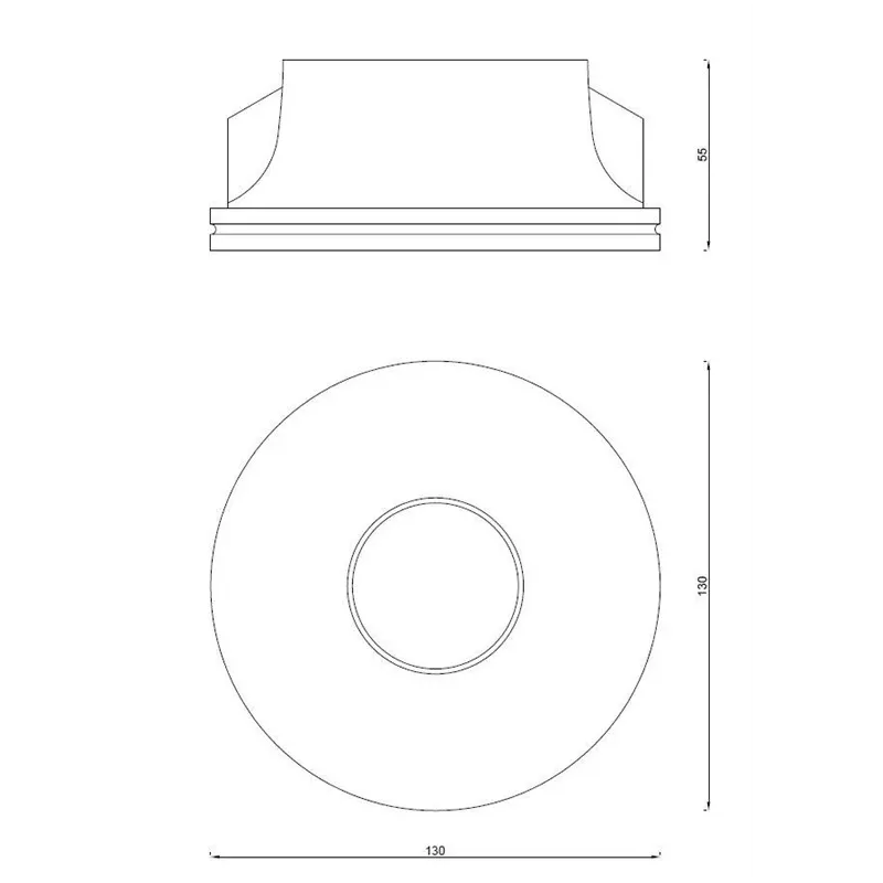 Lampa padziļinājums Domoletti Gypsum, GU10, balta krās.