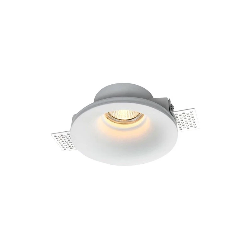 Gaismeklis ieb.gypsum gu10 apaļš balts