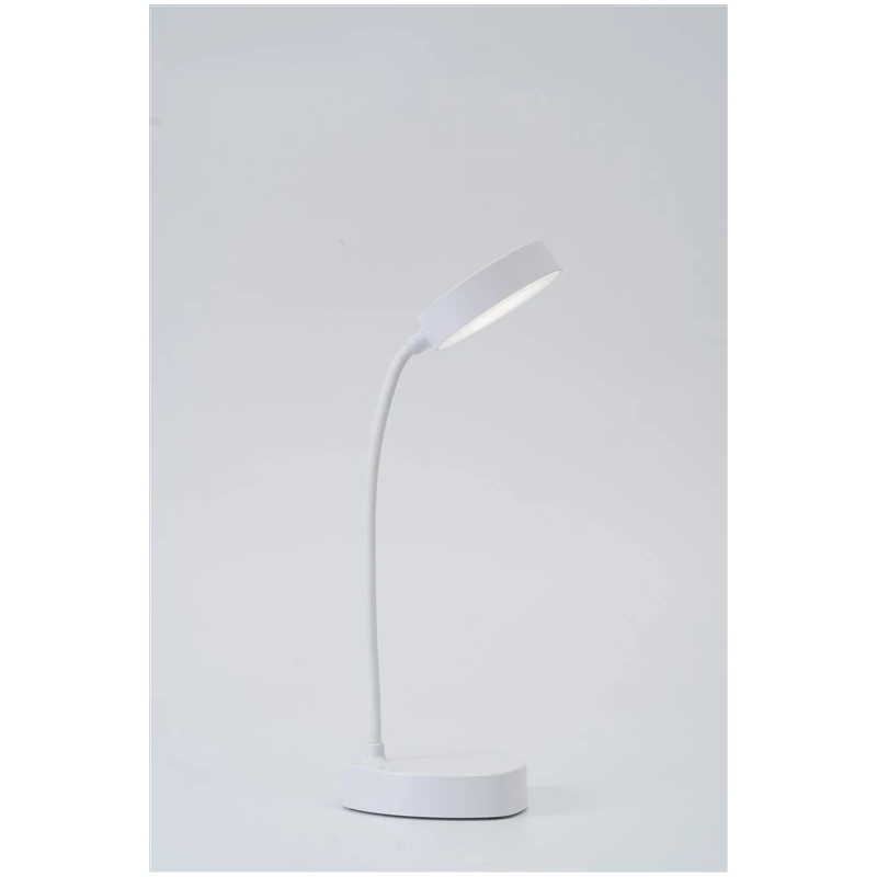 Lampa galda led ātri uzlād. balta