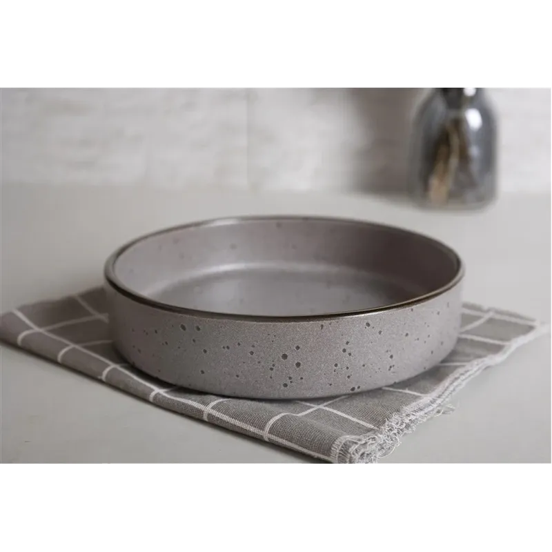 Soup plate domoletti brown dots 850ml