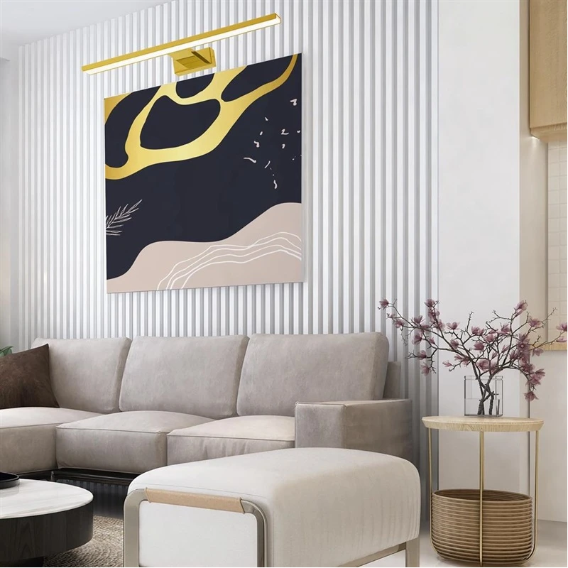 Sienas lampa led van 50cm 12w 30k zelta