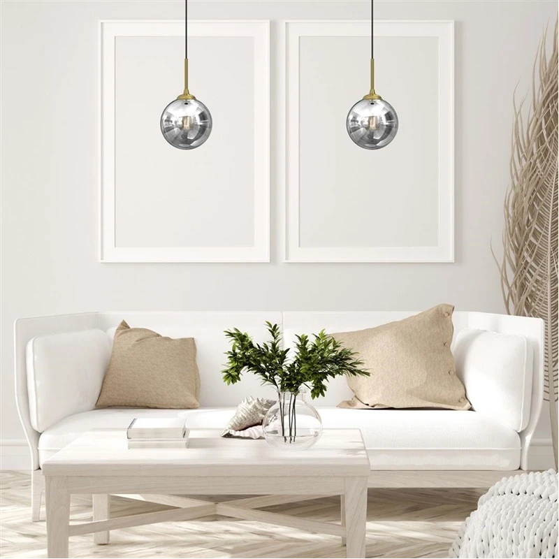 Griestu lampa bursa e14 melna-zelta