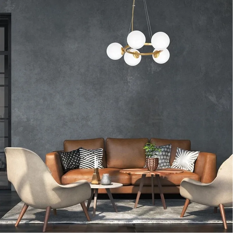 Pendant light konya 5xe14 mlp5577 gold