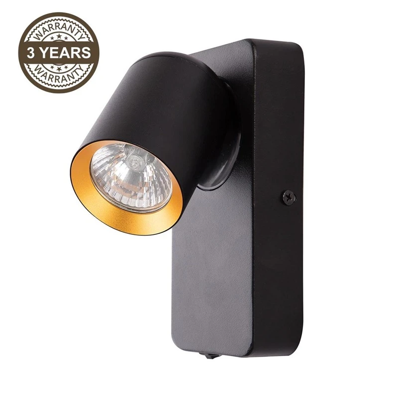 Sienas lampa tunis gu10 ml9943 mel.-zel.