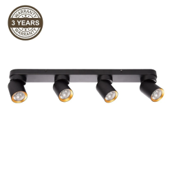 Lampa tunis 4xgu10 ml9939 melna-zelta