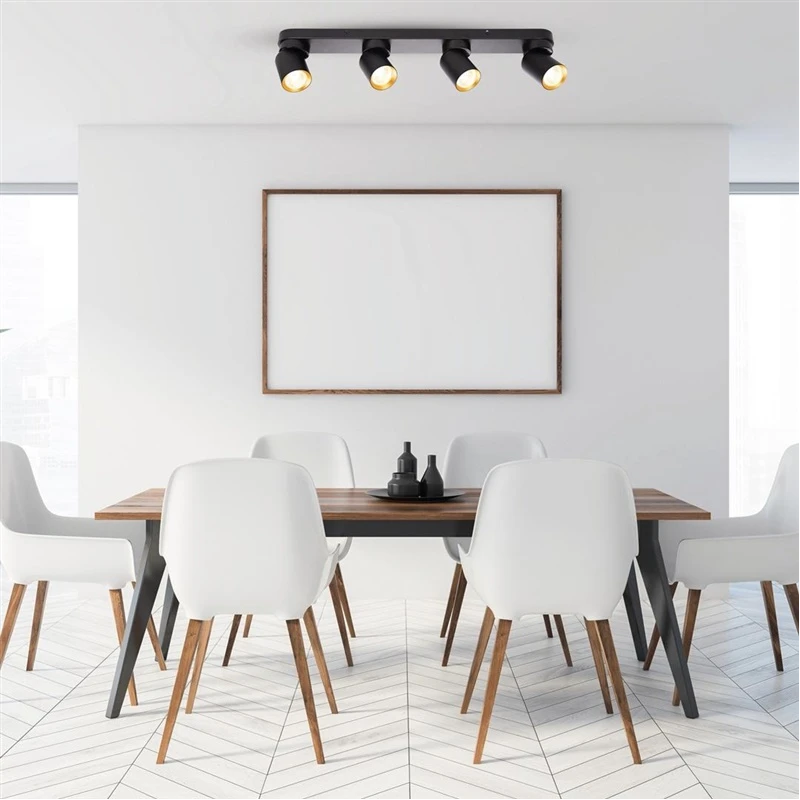 Lampa tunis 4xgu10 ml9939 melna-zelta