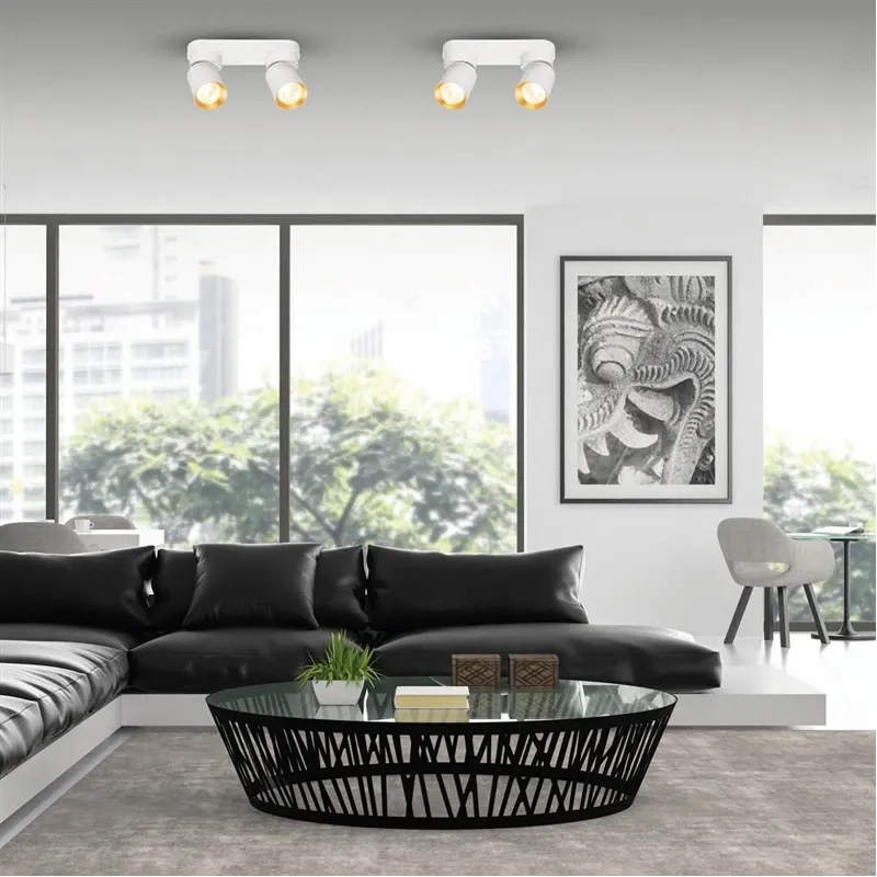 Ceiling light tunis 2xgu10 ml9934 w-gold