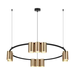 Pendant light pori 10xgu10 ml0375 gold