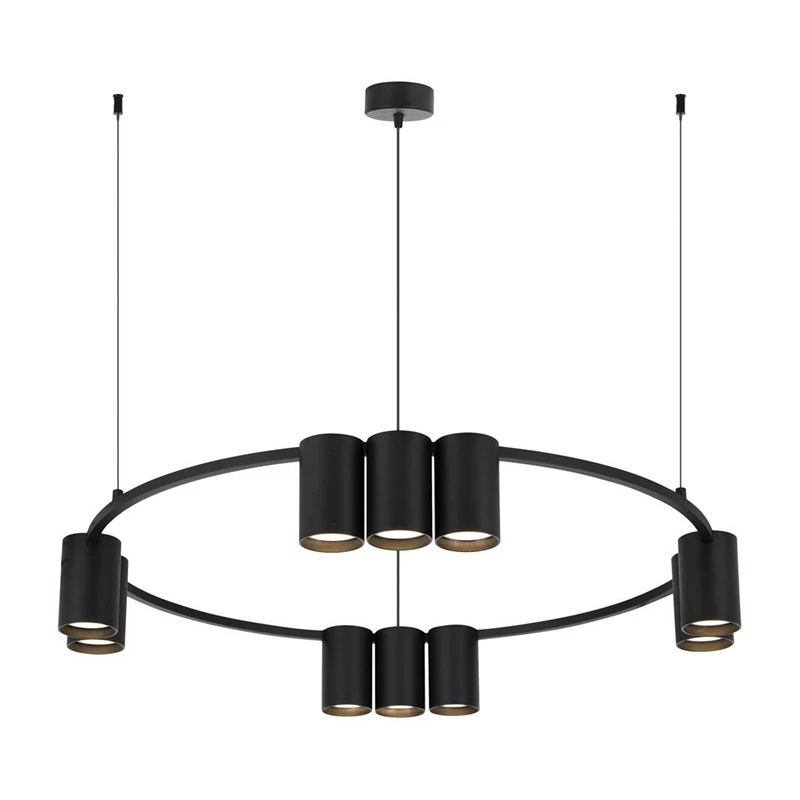 Lampa griestu pori 10xgu10 ml0373 melna