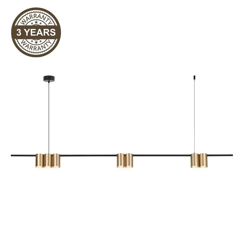 Lampa griestu pori 7xgu10 ml0372 zelta