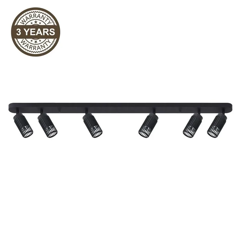 Lampa alveo 6xgu10 ml0297 melna
