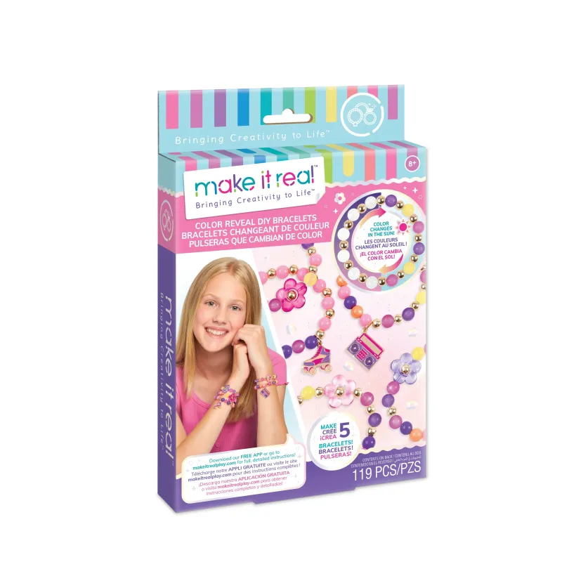 MAKE IT REAL Rokassprādžu izgatavošanas komplekts Color Reveal