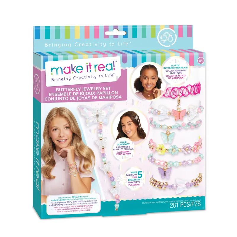 MAKE IT REAL DIY Rotaslietu komplekts Tauriņi