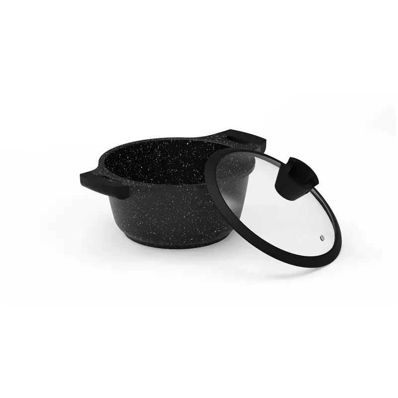 Puodas Domoletti Black Marble, 20 cm, 2.6 l