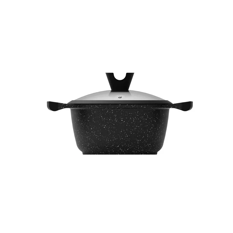 Puodas Domoletti Black Marble, 20 cm, 2.6 l