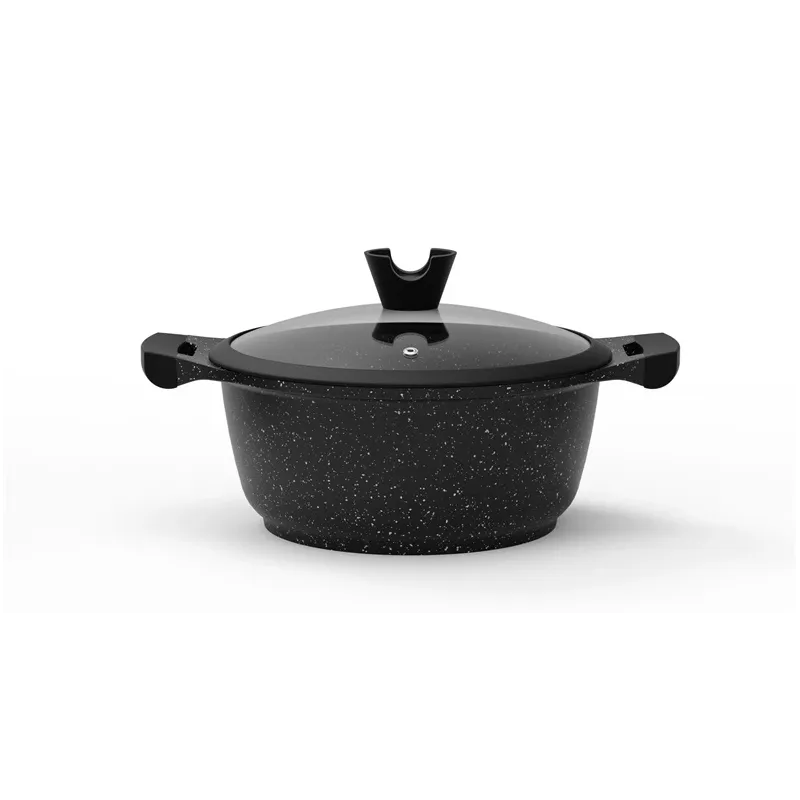 Puodas Domoletti Black Marble. 24 cm. 4 l
