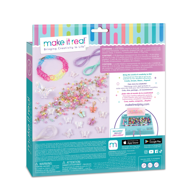 MAKE IT REAL DIY Rotaslietu komplekts Tauriņi