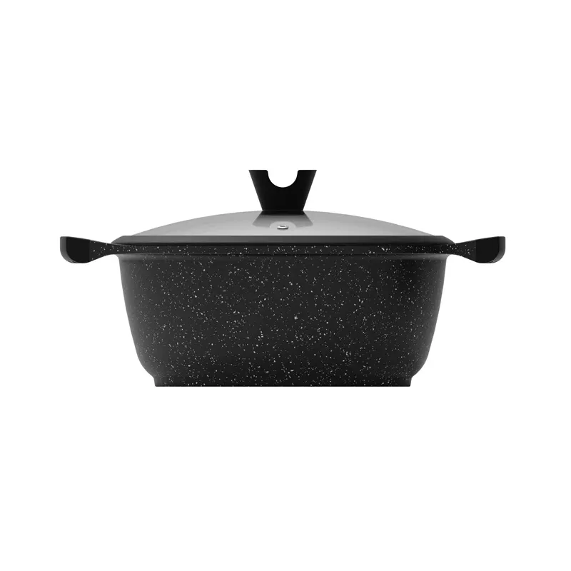 Puodas Domoletti Black Marble. 28 cm. 6.1 l