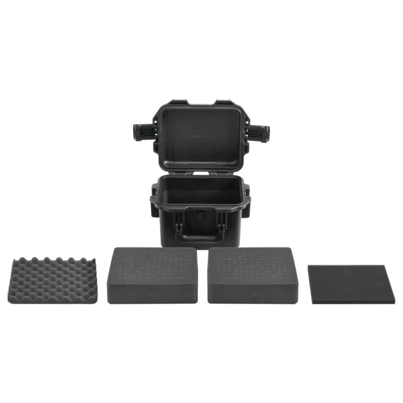 vidaXL pārnēsājams lidojumu koferis, melns, 30x24,5x20 cm, PP