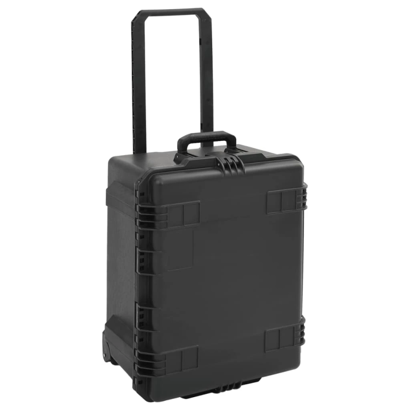 vidaXL pārnēsājams lidojumu koferis, melns, 62,5x49,5x37 cm, PP