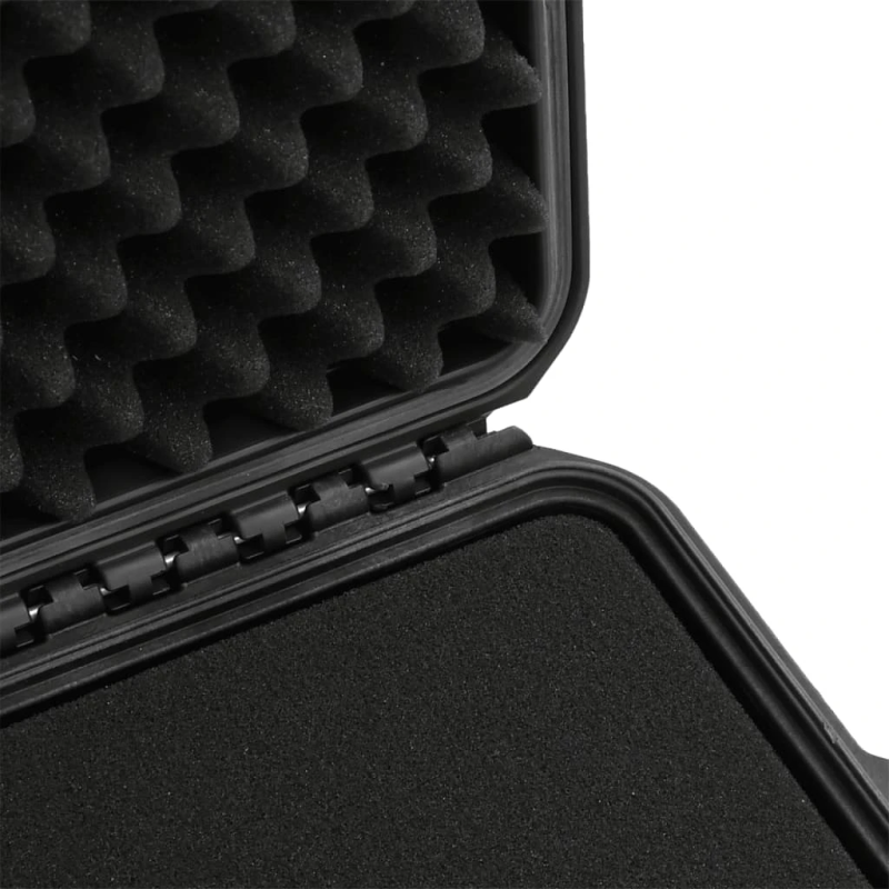 vidaXL pārnēsājams lidojumu koferis, melns, 62,5x49,5x37 cm, PP