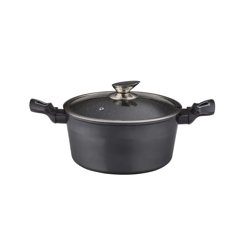 Puodas DOMOLETTI GREY METALLIC. 24 cm. 4.4 l