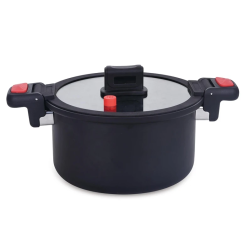 Ātrvāres katls domoletti melns 24cm 5l