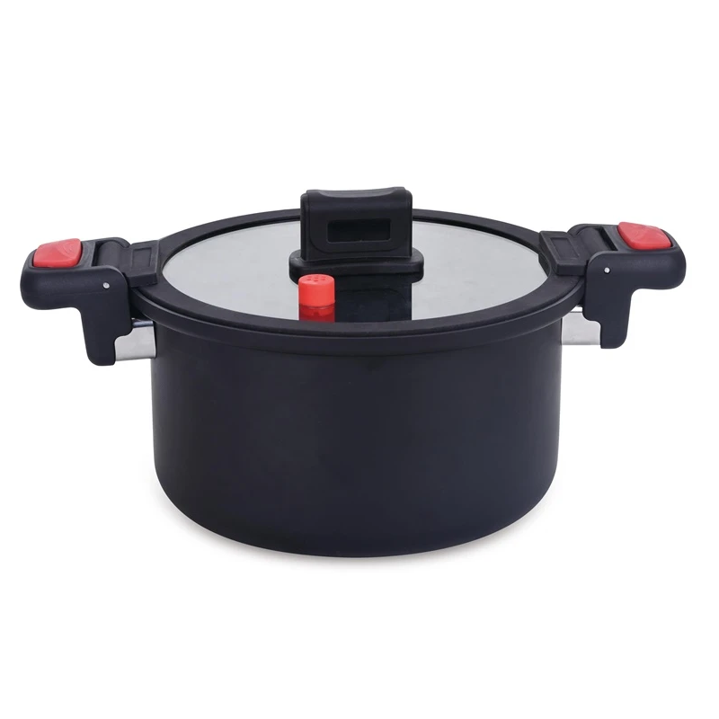 Ātrvāres katls domoletti melns 24cm 5l