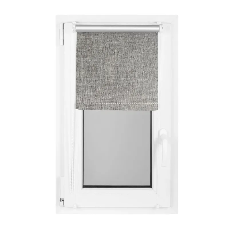 Rullo žalūzijas Domoletti MINI Melange 8, pelēka krās., 97 cm x 240 cm
