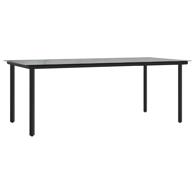 vidaXL Dārza ēdamgalds ar spilvenu 7 pcs Bēša poliratāns