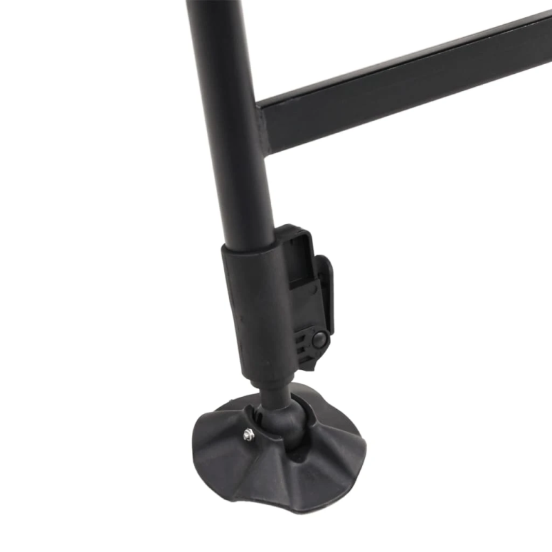 vidaXL makšķerēšanas gulta ar regulējamām kājām, saliekama, zaļš