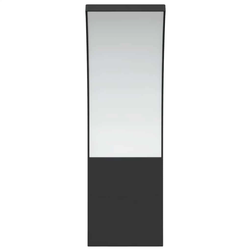 vidaXL āra LED sienas lampas, 2 gab., melnas, liets alumīnijs