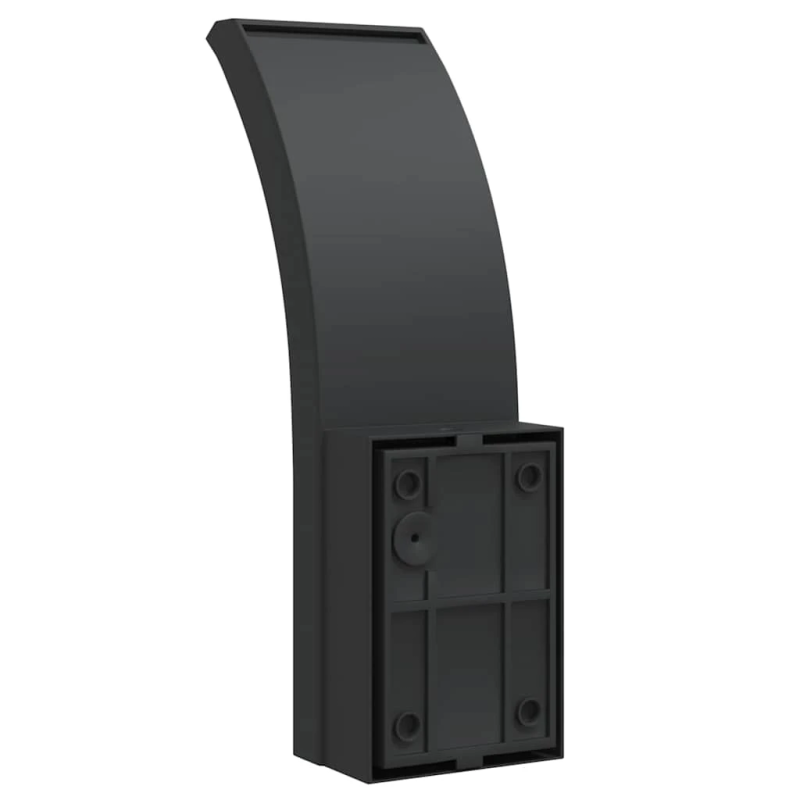 vidaXL āra LED sienas lampas ar sensoru 2 gab. melns liets alumīnijs